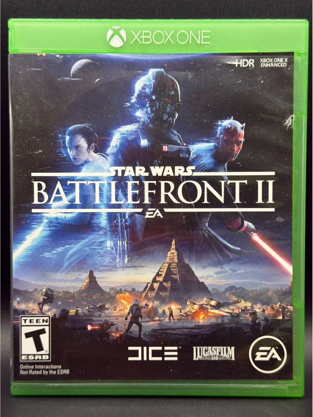 Star Wars Battlefront II (Microsoft Xbox One, 2017) Complete with Case & Disc –